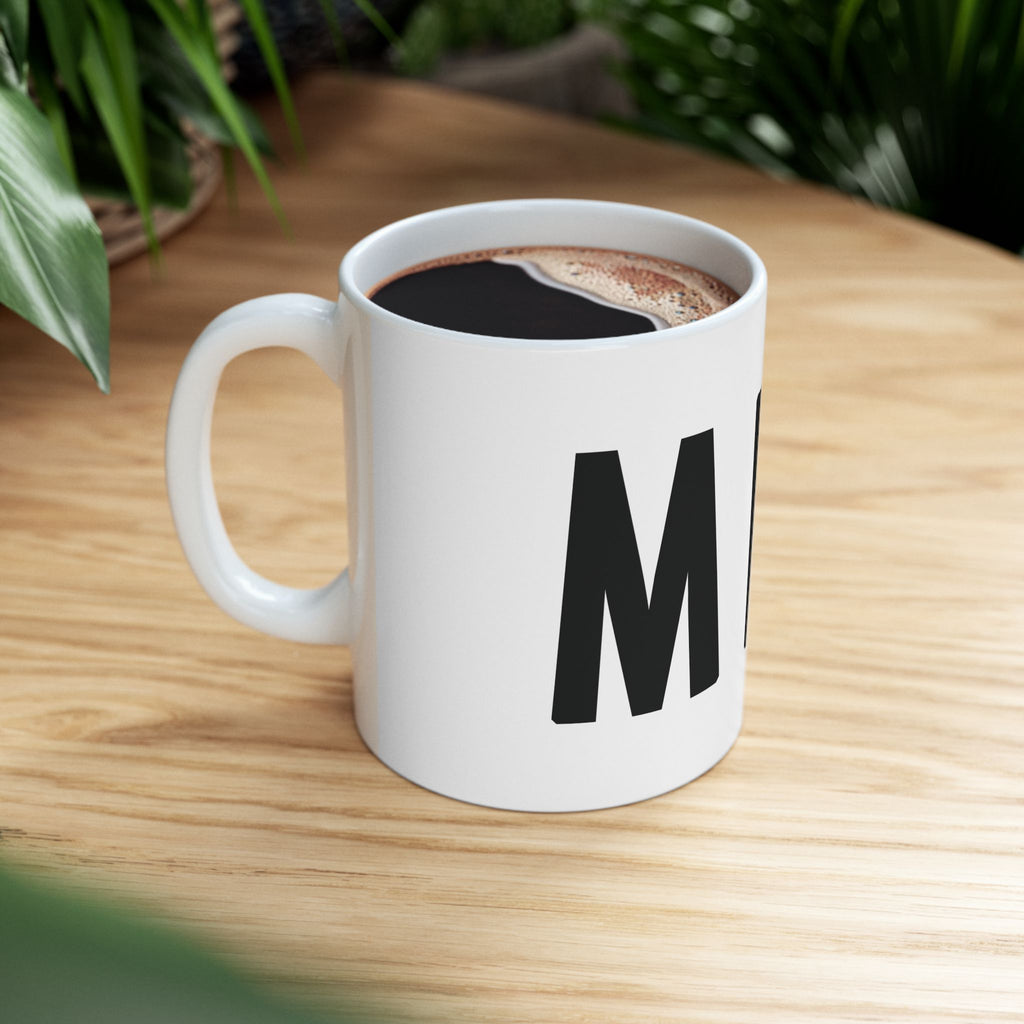 MEH Ceramic Mug (Minimal Effort Happening) 11oz & 15oz | Funny Office Humor Mug, Sarcastic Work Gift, Coworker Gift